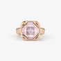 UNOde50 Rock N' Pink Gold Plated Faceted Crystal Ring ANI0789RSAORO15