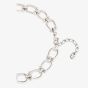 UNOde50 Serotonin Silver Plated Horseshoe Link Chain Necklace COL1898MTL0000U