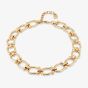 UNOde50 Serotonin Gold Plated Horseshoe Link Chain Necklace COL1898ORO0000U