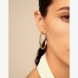 UNOde50 Ohmmm.. Gold Plated Oval Hoop Earrings PEN0419ORO0000U