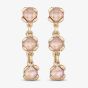 UNOde50 Sublime Gold Plated Pink Crystal Dropper Earrings PEN0912RSAORO0U