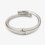 UNOde50 Meetingpoint Silver Plated Twisted Tube Shaped Bangle PUL2187MTL0000M