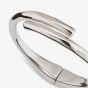 UNOde50 Meetingpoint Silver Plated Twisted Tube Shaped Bangle PUL2187MTL0000M