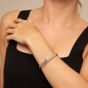 UNOde50 Meetingpoint Silver Plated Twisted Tube Shaped Bangle PUL2187MTL0000M