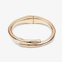 UNOde50 Meetingpoint Gold Plated Twisted Tube Shaped Bangle PUL2187ORO0000L