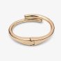 UNOde50 Meetingpoint Gold Plated Twisted Tube Shaped Bangle PUL2187ORO0000L