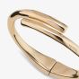 UNOde50 Meetingpoint Gold Plated Twisted Tube Shaped Bangle PUL2187ORO0000L