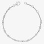 Lucy Quartermaine Silver Skinny Drip White Topaz Bracelet SDB1