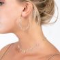 Lucy Quartermaine Silver Mini Drop Choker Necklace DN18