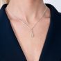 Lucy Quartermaine Silver Short Single Drip Pendant Necklace DP3