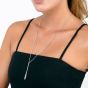 Lucy Quartermaine Silver Long Drop Pendant Necklace DP8
