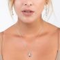 Lucy Quartermaine Silver Tear Drop Large Pendant Necklace TDP1