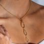 Lucy Quartermaine Gold Vermeil Tri Petal Long Necklace PNL1G