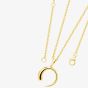 Lucy Quartermaine Gold Vermeil Luna Crescent Moon Necklace LP2G
