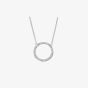 Lucy Quartermaine Silver Hula Open Circle Necklace HP1