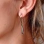 Lucy Quartermaine Silver Solid Dropper Earrings DER15