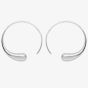 Lucy Quartermaine Silver Large Luna Hoop Earrings LER1