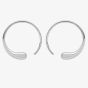 Lucy Quartermaine Silver Small Luna Hoop Earrings LER2