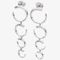 Lucy Quartermaine Silver Quarter Luna Dropper Earrings LER4