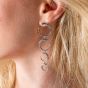 Lucy Quartermaine Silver Quarter Luna Dropper Earrings LER4