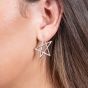 Lucy Quartermaine Silver Sol Star Stud Earrings LS4