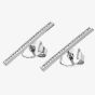 Lucy Quartermaine Silver Melody Key Stud Earrings MLS1