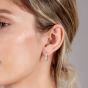 Lucy Quartermaine Silver Skinny Drip White Topaz Stud Earrings SDS1