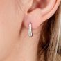 Lucy Quartermaine Silver Skinny Drip White Topaz Stud Earrings SDS1