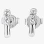 Lucy Quartermaine Silver Skinny Drip White Topaz Mini Stud Earrings SDS2