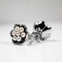 Lucy Quartermaine Silver Royal Pearl Freshwater Pearl Flower Stud Earrings RS1