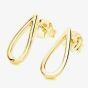 Lucy Quartermaine Gold Vermeil Petal Stud Earrings PS1G
