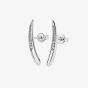 Lucy Quartermaine Silver Skinny Drip Long Stud Earrings SDS3