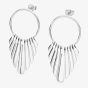 Lucy Quartermaine Silver Egyptian Temple Dropper Earrings EER4
