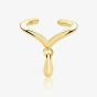 Lucy Quartermaine Drop Gold Vermeil Drip Cuff Earring DCU2G