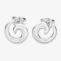 Lucy Quartermaine Elements Silver Swirl Stud Earrings ELS3