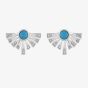 Lucy Quartermaine Sterling Silver Egyptian Turquoise Stud Earrings ES2