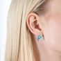 Lucy Quartermaine Sterling Silver Egyptian Turquoise Stud Earrings ES2