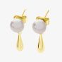Lucy Quartermaine Gold Vermeil Royal Pearl Earrings RER2G