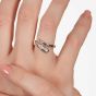 Lucy Quartermaine Silver Topaz Skinny Drip Snake Ring SDR5