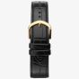 Sekonda Classic Gold Tone Black Leather Strap Watch 1535