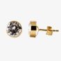 9ct Gold 7mm Round Cubic Zirconia Stud Earrings 1573413