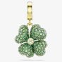Swarovski Idyllia 18ct Gold Tone Plated Green Crystal Clover Charm 5743130