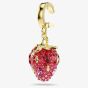 Swarovski Idyllia 18ct Gold Tone Plated Crystal Strawberry Charm 5743136