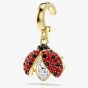 Swarovski Idyllia 18ct Gold Tone Plated Crystal Ladybird Charm 5743138