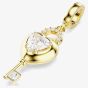 Swarovski Idyllia 18ct Gold Tone Plated Heart Key Charm 5742959