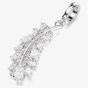 Swarovski Vienna Rhodium Plated Feather Charm 5757739