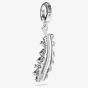 Swarovski Vienna Rhodium Plated Feather Charm 5757739