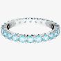 Swarovski Matrix Blue Cubic Zirconia Full Eternity Ring 5658671