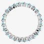 Swarovski Matrix Blue Cubic Zirconia Full Eternity Ring 5658671