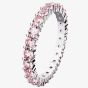 Swarovski Matrix Pink Cubic Zirconia Full Eternity Ring 5658853